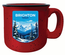 Load image into Gallery viewer, Brighton Utah Ski Resort Mountain Design Souvenir 16 oz Ceramic camping mug
