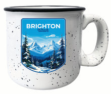 Load image into Gallery viewer, Brighton Utah Ski Resort Mountain Design Souvenir 16 oz Ceramic camping mug
