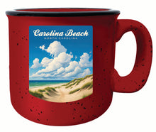 Load image into Gallery viewer, Carolina Beach, North Carolina. Beach and Sand Dunes Design Souvenir 16 oz Ceramic camping mug

