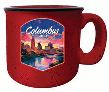 Load image into Gallery viewer, Columbus Ohio Sunset Cityscape Design Souvenir 16 oz Ceramic camping mug
