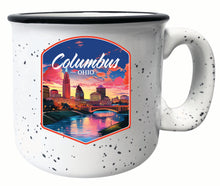 Load image into Gallery viewer, Columbus Ohio Sunset Cityscape Design Souvenir 16 oz Ceramic camping mug

