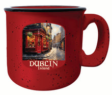 Load image into Gallery viewer, Dublin Ireland Red Pub Design Souvenir 16 oz Ceramic camping mug
