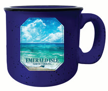 Load image into Gallery viewer, Emerald Isle North Carolina Serene Ocean Design Souvenir 16 oz Ceramic camping mug
