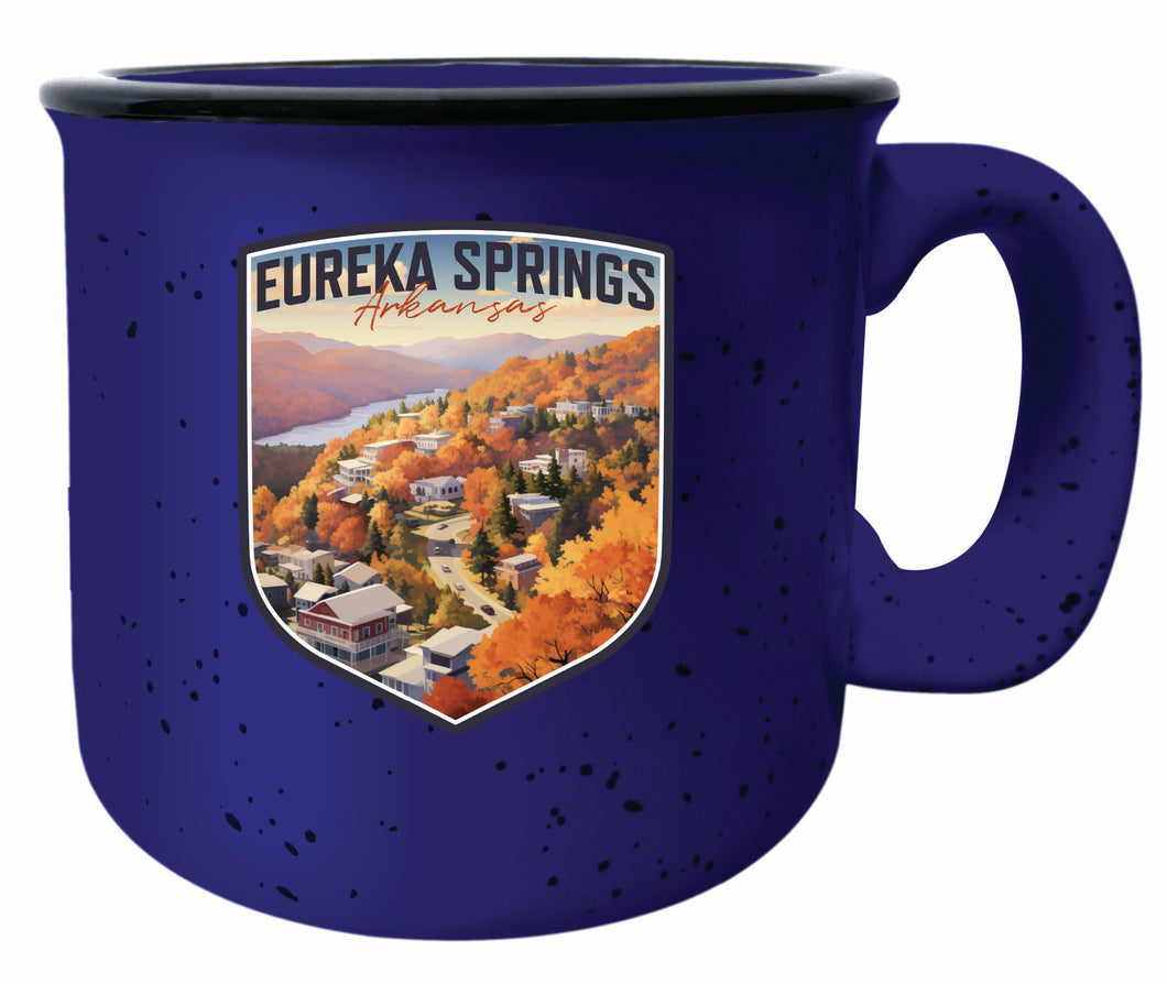 Eureka Springs Arkansas Little Switzerland of the Ozarks Design Souvenir 16 oz Ceramic camping mug