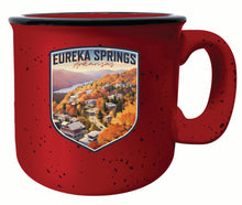 Load image into Gallery viewer, Eureka Springs Arkansas Little Switzerland of the Ozarks Design Souvenir 16 oz Ceramic camping mug
