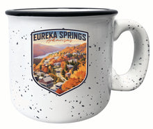 Load image into Gallery viewer, Eureka Springs Arkansas Little Switzerland of the Ozarks Design Souvenir 16 oz Ceramic camping mug
