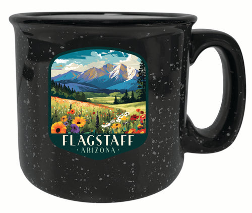 Flagstaff Arizona Design C Souvenir 16 oz Ceramic camping mug Black Single