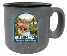 Load image into Gallery viewer, Helen Georgia Alpine Village Design Souvenir 16 oz Ceramic camping mug Gray 2-Pack
