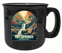 Load image into Gallery viewer, Hot Springs Arkansas Autumn Waterfall Design Souvenir 16 oz Ceramic camping mug
