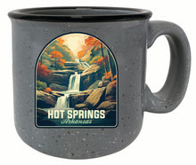 Load image into Gallery viewer, Hot Springs Arkansas Autumn Waterfall Design Souvenir 16 oz Ceramic camping mug
