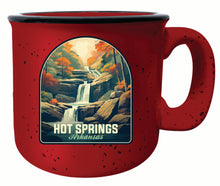 Load image into Gallery viewer, Hot Springs Arkansas Autumn Waterfall Design Souvenir 16 oz Ceramic camping mug
