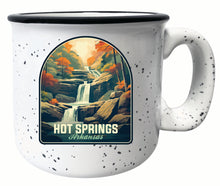 Load image into Gallery viewer, Hot Springs Arkansas Autumn Waterfall Design Souvenir 16 oz Ceramic camping mug
