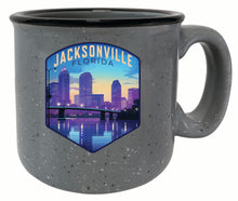 Load image into Gallery viewer, Jacksonville Florida Evening Cityscape Design Souvenir 16 oz Ceramic camping mug
