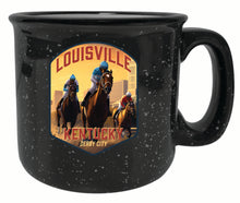 Load image into Gallery viewer, Louisville Kentucky Derby City Design Souvenir 16 oz Ceramic camping mug
