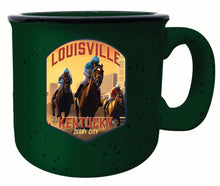 Load image into Gallery viewer, Louisville Kentucky Derby City Design Souvenir 16 oz Ceramic camping mug
