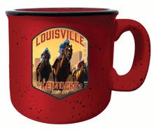 Load image into Gallery viewer, Louisville Kentucky Derby City Design Souvenir 16 oz Ceramic camping mug
