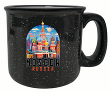 Load image into Gallery viewer, Moscow Russia Saint Basil&#39;s Cathedral Illustration Design Souvenir 16 oz Ceramic camping mug
