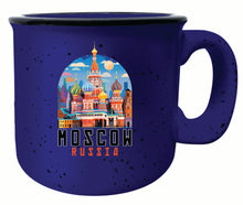 Load image into Gallery viewer, Moscow Russia Saint Basil&#39;s Cathedral Illustration Design Souvenir 16 oz Ceramic camping mug
