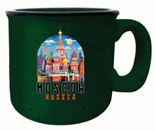 Load image into Gallery viewer, Moscow Russia Saint Basil&#39;s Cathedral Illustration Design Souvenir 16 oz Ceramic camping mug
