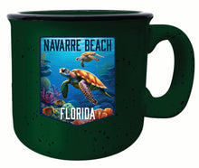 Load image into Gallery viewer, Navarre Beach Florida Underwater Turtle Design Souvenir 16 oz Ceramic camping mug
