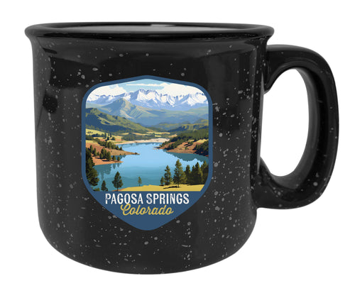 Pagosa Springs Colorado Design B Souvenir 16 oz Ceramic camping mug Black Single