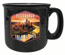 Load image into Gallery viewer, Pittsburgh Pennsylvania The Steel City Design Souvenir 16 oz Ceramic camping mug
