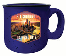 Load image into Gallery viewer, Pittsburgh Pennsylvania The Steel City Design Souvenir 16 oz Ceramic camping mug
