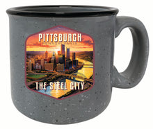 Load image into Gallery viewer, Pittsburgh Pennsylvania The Steel City Design Souvenir 16 oz Ceramic camping mug
