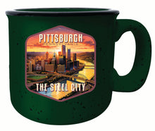 Load image into Gallery viewer, Pittsburgh Pennsylvania The Steel City Design Souvenir 16 oz Ceramic camping mug
