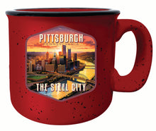 Load image into Gallery viewer, Pittsburgh Pennsylvania The Steel City Design Souvenir 16 oz Ceramic camping mug
