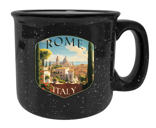 Rome Italy Design C Souvenir 16 oz Ceramic camping mug Black Single