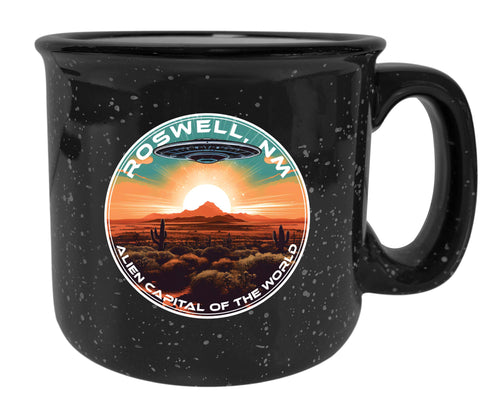 Roswell New Mexico Design A Souvenir 16 oz Ceramic camping mug Black Single