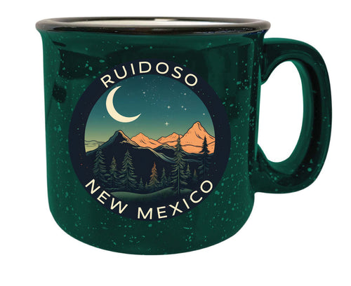 Ruidoso New Mexico Design A Souvenir 16 oz Ceramic camping mug Green 4-Pack
