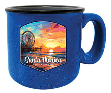 Load image into Gallery viewer, Santa Monica California Design A Souvenir 16 oz Ceramic camping mug
