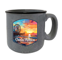 Load image into Gallery viewer, Santa Monica California Design A Souvenir 16 oz Ceramic camping mug
