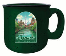 Load image into Gallery viewer, Shanghai China Old Town Design Souvenir 16 oz Ceramic camping mug
