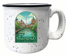 Load image into Gallery viewer, Shanghai China Old Town Design Souvenir 16 oz Ceramic camping mug
