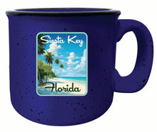 Load image into Gallery viewer, Siesta Key Beach Florida Tropical Beach Design Souvenir 16 oz Ceramic camping mug
