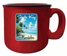 Load image into Gallery viewer, Siesta Key Beach Florida Tropical Beach Design Souvenir 16 oz Ceramic camping mug
