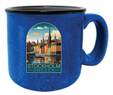 Load image into Gallery viewer, Stockholm Sweden Design A Souvenir 16 oz Ceramic camping mug
