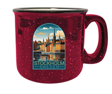 Load image into Gallery viewer, Stockholm Sweden Design A Souvenir 16 oz Ceramic camping mug
