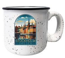 Load image into Gallery viewer, Stockholm Sweden Design A Souvenir 16 oz Ceramic camping mug
