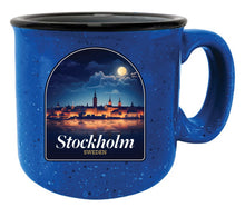 Load image into Gallery viewer, Stockholm Sweden Design B Souvenir 16 oz Ceramic camping mug
