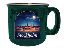Load image into Gallery viewer, Stockholm Sweden Design B Souvenir 16 oz Ceramic camping mug
