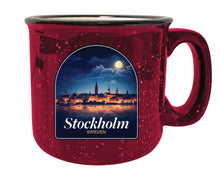 Load image into Gallery viewer, Stockholm Sweden Design B Souvenir 16 oz Ceramic camping mug

