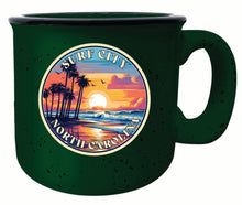 Load image into Gallery viewer, Surf City North Carolina Palm Sunset Design Souvenir 16 oz Ceramic camping mug
