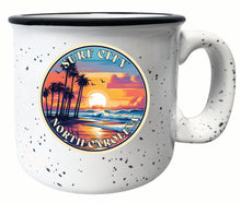Load image into Gallery viewer, Surf City North Carolina Palm Sunset Design Souvenir 16 oz Ceramic camping mug
