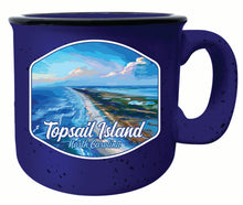 Load image into Gallery viewer, Topsail Island North Carolina Aerial View Design Souvenir 16 oz Ceramic camping mug
