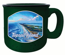 Load image into Gallery viewer, Topsail Island North Carolina Aerial View Design Souvenir 16 oz Ceramic camping mug
