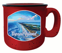 Load image into Gallery viewer, Topsail Island North Carolina Aerial View Design Souvenir 16 oz Ceramic camping mug

